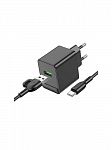  1USB 3.0A QC3.0 18W    Type-C Borofone BAS12A 1